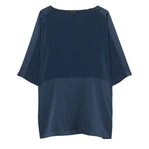 Eileen Fischer Crepe de Chine Tunic Blouse